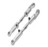Aluminum 7075-T6 + Stainless Steel Rear Camber Links for Arrma 1:7 Mojave 6S BLX/Mojave 6S V2 BLX Desert Truck Upgrades - Silver view 1
