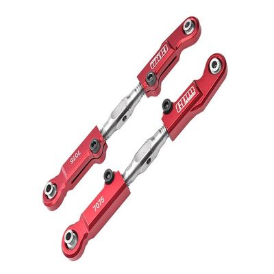 Aluminum 7075-T6 + Stainless Steel Rear Camber Links for Arrma 1:7 Mojave 6S BLX/Mojave 6S V2 BLX Desert Truck Upgrades - Red
