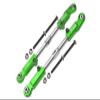 Aluminum 7075-T6 + Stainless Steel Rear Camber Links for Arrma 1/8 4WD Electric Talion 6S BLX ARA106048 Upgrades - Green view 1