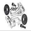 Aluminum 7075-T6 Front and Rear Upper Bulkhead + Medium Carbon Steel 32/10T Front and Rear Differential Gear Set for 1:5 Traxxas X Maxx 8S 77086-4 / XRT 8S 78086-4 Monster Truck Upgrades - Silver view 1