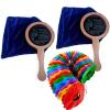 sumrica Magic 2-Piece Change Bag Set for Magic Tricks - Blue, Handle 29cm, Bag 15x15x26cm - Appear & Disappear Props for Magicians view 2