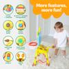 Move2Play, Giraffe Basketball Hoop & Soccer Goal Activity Center | 30+ Sounds & Songs + 5 Lights | 1 2 3 Year Old Birthday Gift for Boys and Girls | Toy for Baby & Toddlers (Yellow) view 3