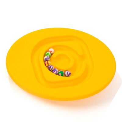 Children Maze Balance Board, Children Snail Balance Board Conduct Perception Training for Indoor Play (Yellow)