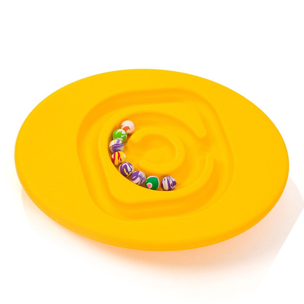 Children Maze Balance Board, Children Snail Balance Board Conduct Perception Training for Indoor Play (Yellow)
