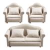 3pcs Dollhouse Sofa Miniature Couch Miniature Furniture Sofa 1 24 Scale Dollhouse Furniture Tiny Mini House Couch Toy Model view 1