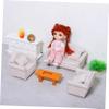 3pcs Dollhouse Sofa Miniature Couch Miniature Furniture Sofa 1 24 Scale Dollhouse Furniture Tiny Mini House Couch Toy Model view 4