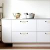Kids Drawer Pulls 4 Pack Cabinet Door Handle White Ceramic Handle Drawer Knob and Handle Cabinet Handle C128mm view 4