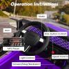 Costzon Ride on Car, 12V Battery Powered Truck Vehicle with Remote Control, Spring Suspension, Headlights, Music, Horn, MP3, USB & Aux Port, Gift for Boys Girls, Electric Car for Kids (Purple) view 2