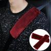 2Pcs Plush Car Seat Belt Covers Soft Faux Wool Car Safety Seat Belt Cover Pads Seatbelt Protector for Kids Adults Car Seat Shoulder Straps Pads Seatbelt Covers for Stroller Belts Camera Backpack Strap view 1