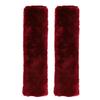 2Pcs Plush Car Seat Belt Covers Soft Faux Wool Car Safety Seat Belt Cover Pads Seatbelt Protector for Kids Adults Car Seat Shoulder Straps Pads Seatbelt Covers for Stroller Belts Camera Backpack Strap view 3