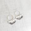Retro Simple Desert Forest New Tree-shaped Semicircle Geometric Earrings Women view 4