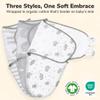 Mama Cheetah Preemie Swaddle Sack, Organic Swaddling Sleep Sacks for Preemies, Preemie Swaddle Blanket Wrap, Easy Swaddles for Premature Baby Boy Girl 4-7 lbs, Newborn Essentials, 4-Pack, Grey view 2
