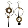 Asymmetric Geometric Circle Earring Fashion Personality Exaggerates Long Drop Earrings view 1