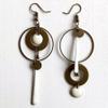 Asymmetric Geometric Circle Earring Fashion Personality Exaggerates Long Drop Earrings view 2