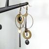 Asymmetric Geometric Circle Earring Fashion Personality Exaggerates Long Drop Earrings view 3