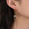 Asymmetric Geometric Circle Earring Fashion Personality Exaggerates Long Drop Earrings view 4