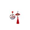 Beautiful Ancient Style Folding Fan Earrings Female Retro Chinese Style Auspicious Earrings view 2
