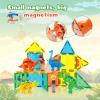 BENOKER Dinosaur Magnetic Tiles,Animals Magnet Building Blocks Toys Dino World,3D STEM Educational Magnet Tiles for Boys Girls Kids Age 3 4 5 6 7 8 view 2