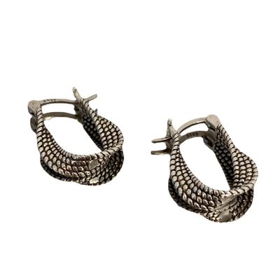 Vintage Stamp Earrings for Women Creative Twist Geometric Handmade Party