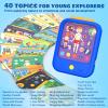 Kids Learning Tablet Educational Learning Pad for Toddlers 2-5 to Learn Alphabets, Numbers, Foods, Time, Music, Talking Cards for ToddlersLearning Educational Toy Kids Gifts view 2