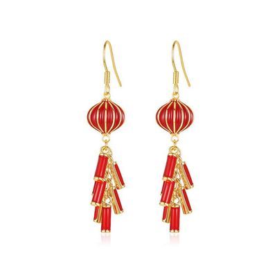Chinese Style Personality Earrings Female Simple Atmosphere Net Red Earrings