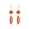 Chinese Style Personality Earrings Female Simple Atmosphere Net Red Earrings view 1