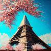 1000 Piece Adult Puzzle, Pyramid by The Cherry Blossoms, Children's Puzzle Game Educational Gift, Room Decor view 1