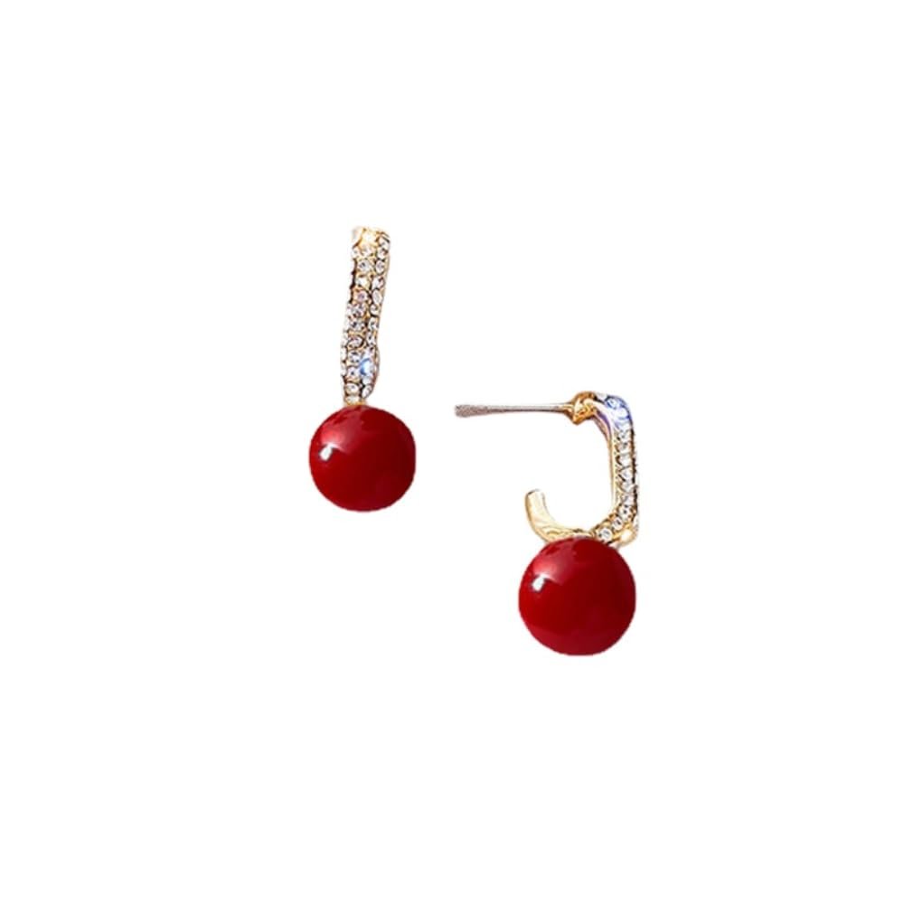 Chinese Style Earrings Christmas New Year Bride Earrings Fashion Net Red Female Earrings