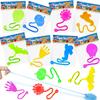 Mchochy 28 pcs Halloween Sticky Hands Toys for Kids, Skull Bat Ghost Pumpkin Styles Sticky Stretchy Toys for Goodie Bags, Pinata Fillers, Classroom Prizes Halloween Trick or Treat Party Favors view 1