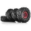 Lifehead 1.9 Inch Aluminum Beadlock Wheels Rims CNC Process Fit & Rubber Tires for 1/10 RC Crawler Car TRAXXAS TRX4 Axial SCX10 90046 90047 SCX10 III AXI03007 Tamiya CC01 D90 D110/4PCS view 1
