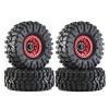 Lifehead 1.9 Inch Aluminum Beadlock Wheels Rims CNC Process Fit & Rubber Tires for 1/10 RC Crawler Car TRAXXAS TRX4 Axial SCX10 90046 90047 SCX10 III AXI03007 Tamiya CC01 D90 D110/4PCS view 3
