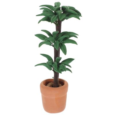 Alasum Miniature Dollhouse Furniture Simulation Potted Plant Mini Greenery Ornament for Dollhouse Decoration and DIY Craft 3.54 Inch