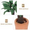 Alasum Miniature Dollhouse Furniture Simulation Potted Plant Mini Greenery Ornament for Dollhouse Decoration and DIY Craft 3.54 Inch view 3