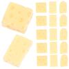 Alasum 60pcs Simulated Mini Cheese Desktop Toys Artificiales para Mini Food Toys Fake Cakes Fake Food Cheese Food Models Food Play Scrapbook Phone Case Earrings Resin view 1