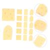 Alasum 60pcs Simulated Mini Cheese Desktop Toys Artificiales para Mini Food Toys Fake Cakes Fake Food Cheese Food Models Food Play Scrapbook Phone Case Earrings Resin view 3