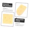 Alasum 60pcs Simulated Mini Cheese Desktop Toys Artificiales para Mini Food Toys Fake Cakes Fake Food Cheese Food Models Food Play Scrapbook Phone Case Earrings Resin view 4