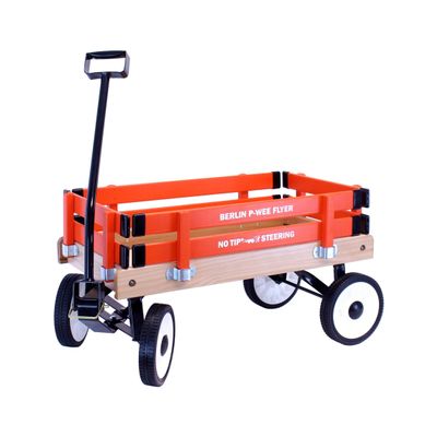 AmishToyBox Berlin P-Wee Wagon - Model F257 - Amish Made in Ohio, USA (Orange)