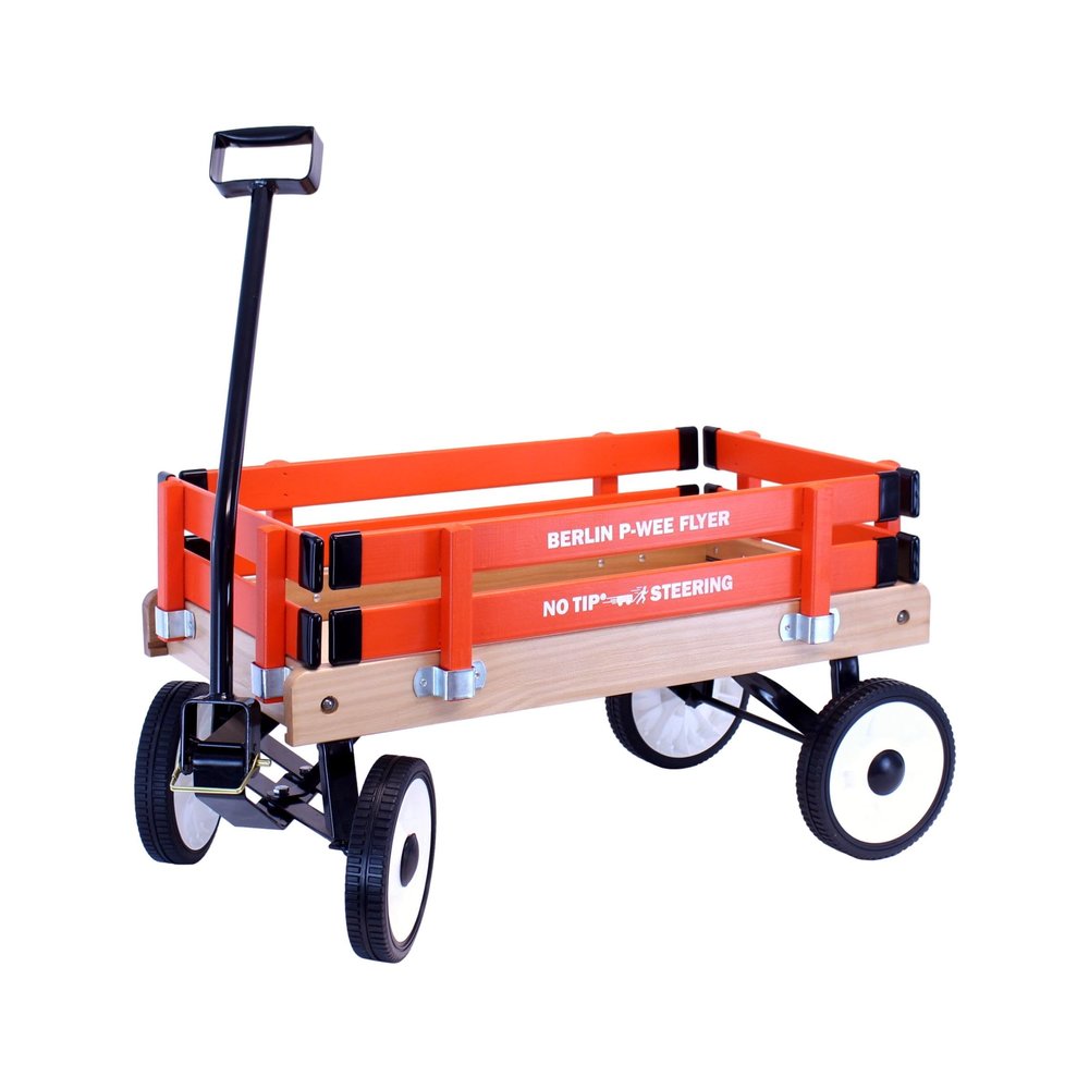 AmishToyBox Berlin P-Wee Wagon - Model F257 - Amish Made in Ohio, USA (Orange)