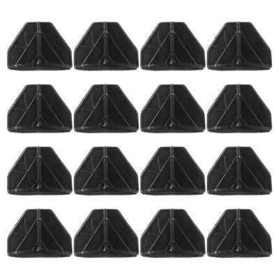 100Pcs Safety First Anti-Collision Angle Protection: Black Plastic Corner Protectors for Furniture Easy Installation Adhesive Bumpers for Baby Proofing Sharp Edges at Home