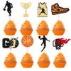 24 Pack Basketball Cupcake Toppers Basketball Player Apparel Cupcake Picks Baby Shower Players Sports Theme Birthday Party Cake Decorations Supplies view 1