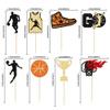 24 Pack Basketball Cupcake Toppers Basketball Player Apparel Cupcake Picks Baby Shower Players Sports Theme Birthday Party Cake Decorations Supplies view 2