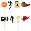 24 Pack Basketball Cupcake Toppers Basketball Player Apparel Cupcake Picks Baby Shower Players Sports Theme Birthday Party Cake Decorations Supplies view 3