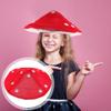 Toyvian Mushroom Hat Kids Funny Cosplay Party Costume Accessory with Elastic Strap Soft Cloth for Halloween Birthday Christmas Role Play view 3