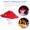 Toyvian Mushroom Hat Kids Funny Cosplay Party Costume Accessory with Elastic Strap Soft Cloth for Halloween Birthday Christmas Role Play view 4