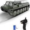 Spobot Remote Control Tank Military Transport Vehicle, 2.4G Crawler Car RC Off-Road Army Armored Truck All Terrain for Kids and Adults Toys view 1