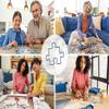 1000 Pieces Wooden Adult Jigsaw Puzzle Children Parent- Indoor Toys Wooden Jigsaw Puzzle Picture Suitable for Teenagers Pink Lotus and Dragonflies view 3