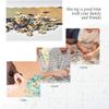 1000 Pieces Wooden Adult Jigsaw Puzzle Children Parent- Indoor Toys Wooden Jigsaw Puzzle Picture Suitable for Teenagers Pink Lotus and Dragonflies view 4