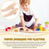 Liliful Wooden Train Track Bridges and Tunnels Expansion Wood Train Track Pieces Accessories for Most Major Toy Trains Railway view 4