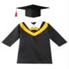 Fldy Graduation Cap and Gown Set for Children with 2023 Tassel Kindergarten Nursery Gown Cap Preschool Graduation Hat Yellow 10-12 Years view 3