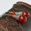 Natural Earrings Vintage Tibetan Earrings for Women Red Onyx Ethnic Fine view 2